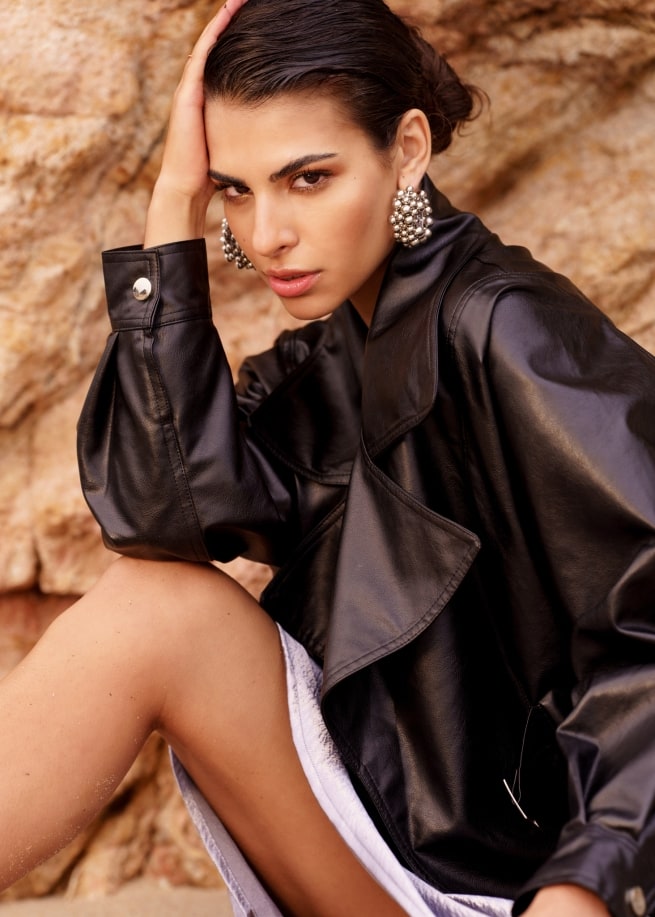 "Leather" shoot by Julia Yatel, fashion brands photographer and makeup artist