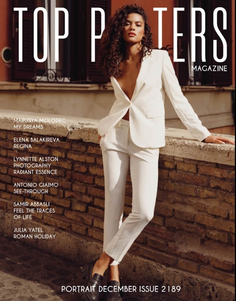 Magazine cover by Julia Yatel, fashion brands photographer and makeup artist in Portugal