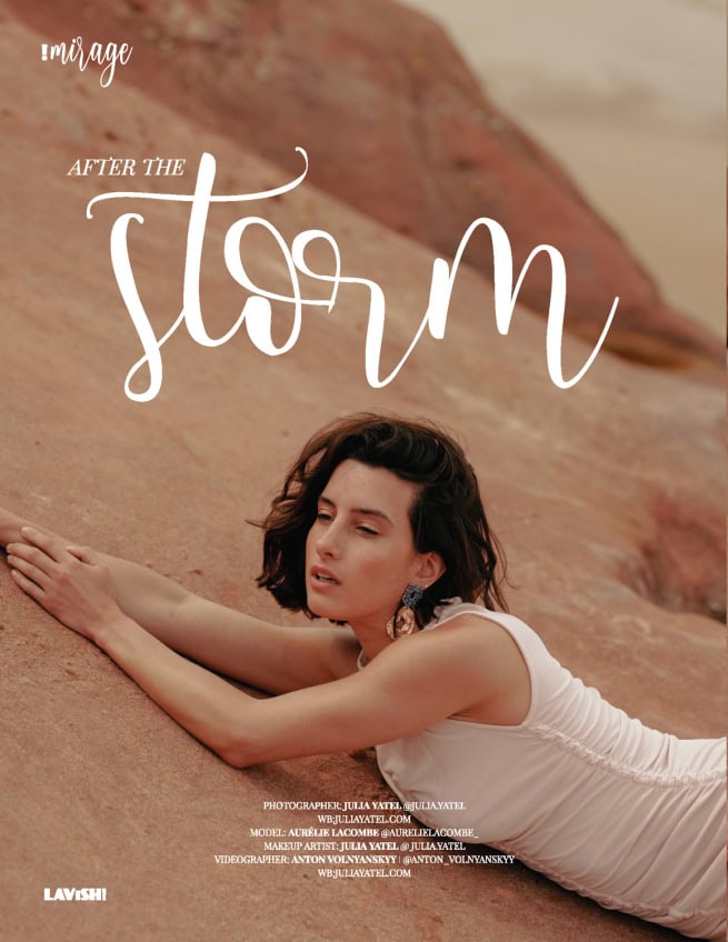"Storm" shoot by Julia Yatel, fashion brand photographer and makeup artist in Portugal
