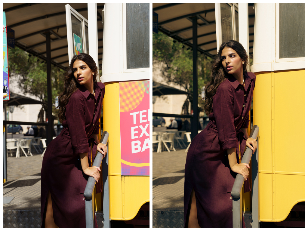 Difference between RAW and retouched photos article by Julia Yatel, fashion brand photographer and makeup artist in Portugal